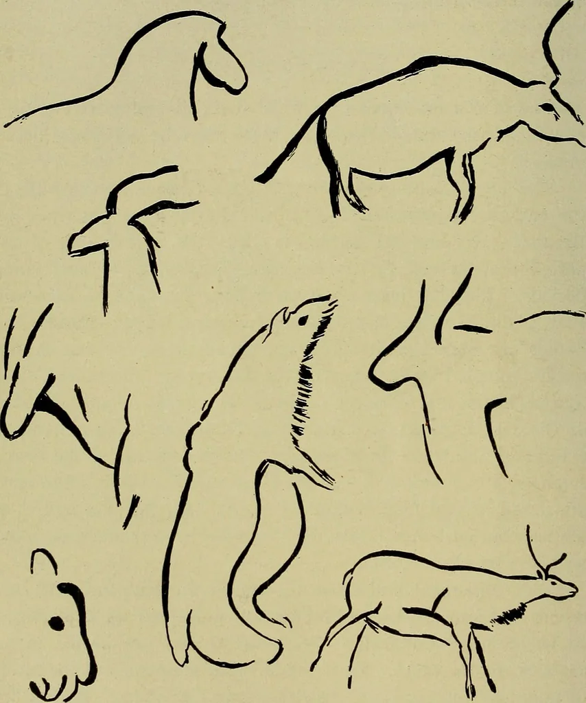 An illustration from Men of the old stone age, their environment, life and art, 1918, leaf 361