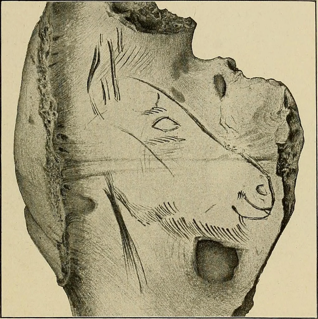 An illustration from Men of the old stone age, their environment, life and art, 1918, leaf 398