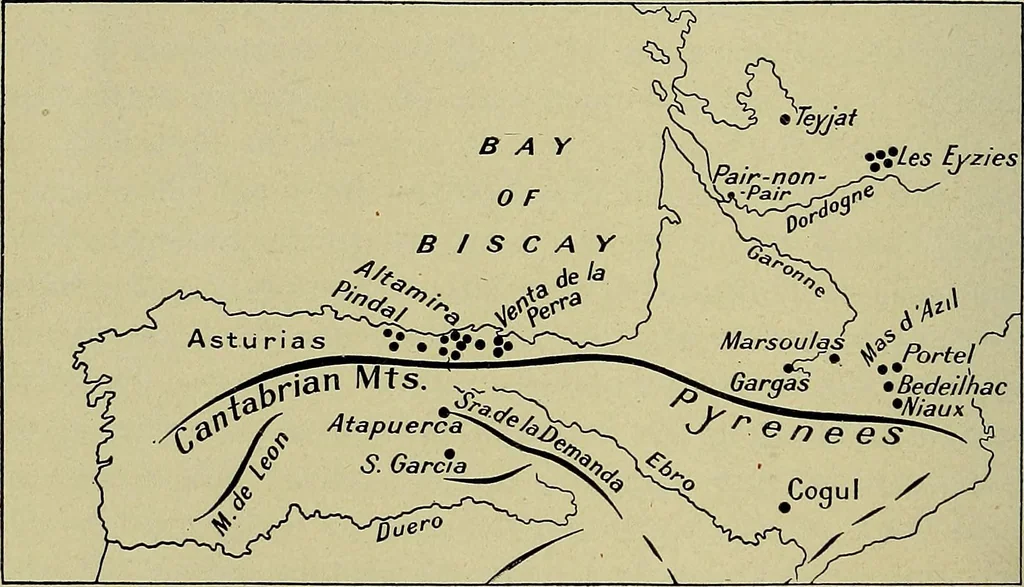 An illustration from Men of the old stone age, their environment, life and art, 1918, leaf 439