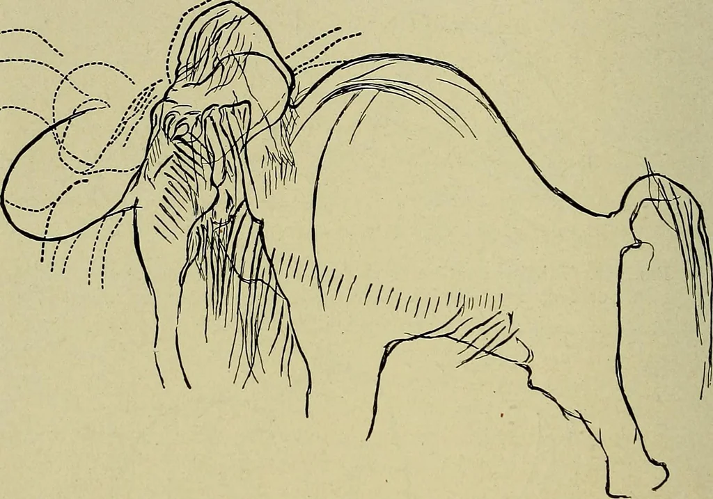 An illustration from Men of the old stone age, their environment, life and art, 1918, leaf 443