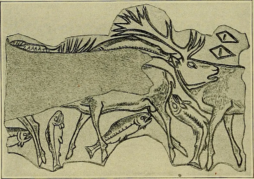 An illustration from Men of the old stone age, their environment, life and art, 1918, leaf 451
