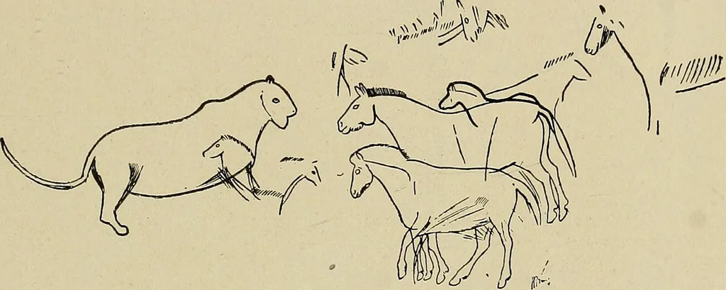 An illustration from Men of the old stone age, their environment, life and art, 1918, leaf 452