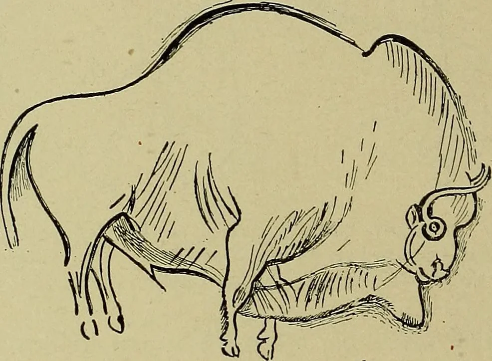 An illustration from Men of the old stone age, their environment, life and art, 1918, leaf 459