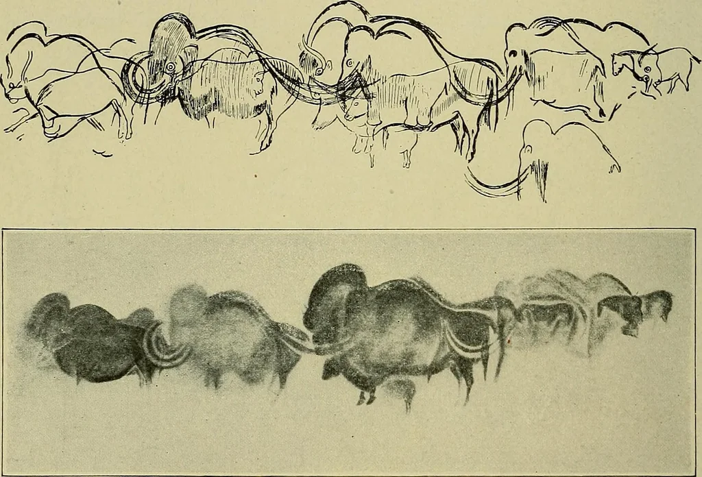An illustration from Men of the old stone age, their environment, life and art, 1918, leaf 467