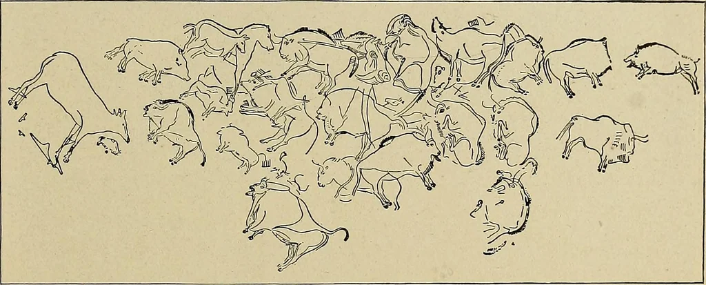 An illustration from Men of the old stone age, their environment, life and art, 1918, leaf 470