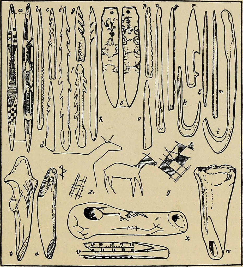 An illustration from Men of the old stone age, their environment, life and art, 1918, leaf 534