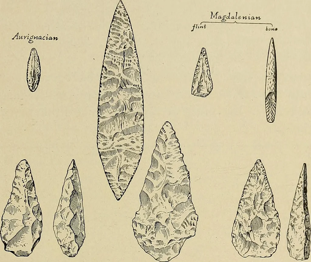An illustration from Men of the old stone age, their environment, life and art, 1918, leaf 56