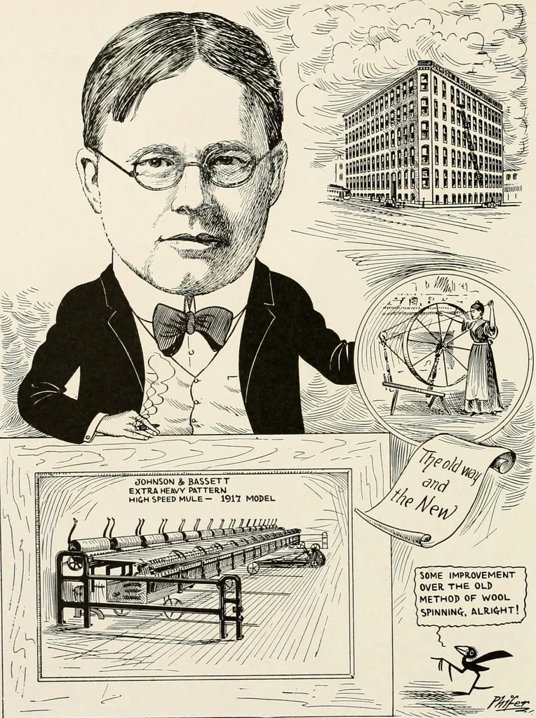 An illustration from Men of Worcester in caricature ;, 1917, leaf 105