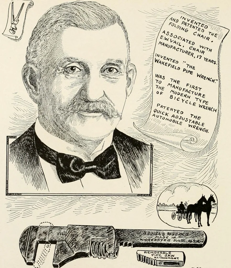 An illustration from Men of Worcester in caricature ;, 1917, leaf 107