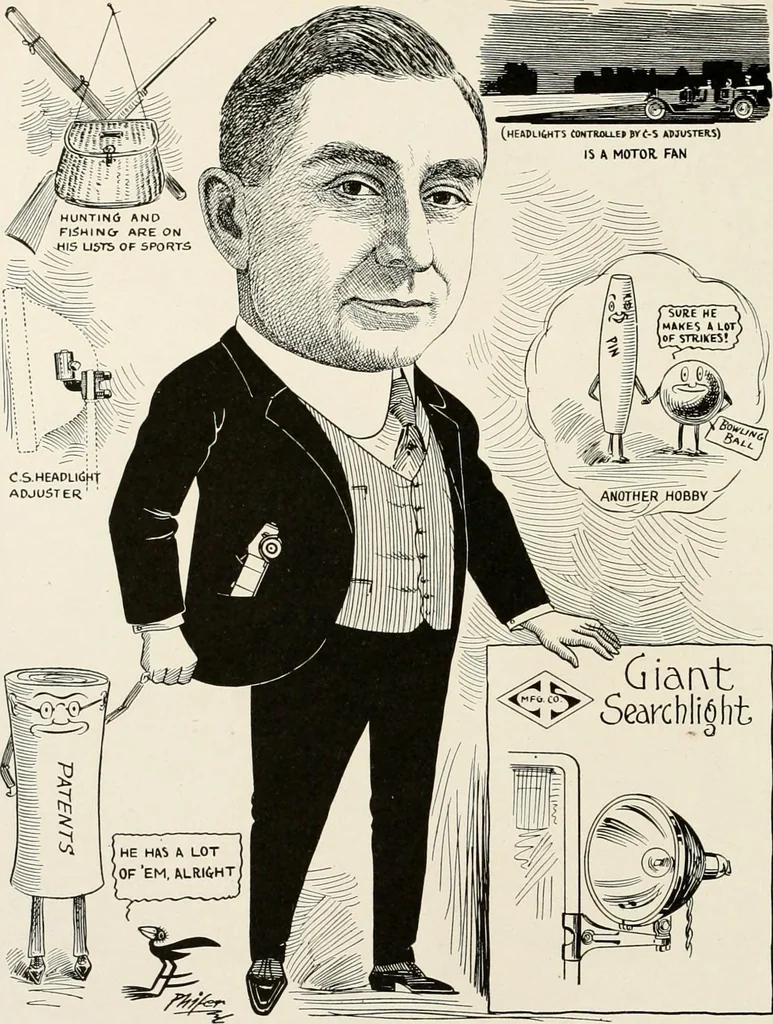 An illustration from Men of Worcester in caricature ;, 1917, leaf 155