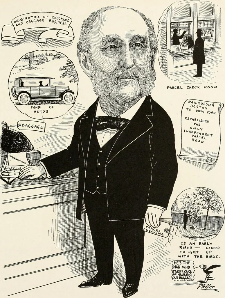 An illustration from Men of Worcester in caricature ;, 1917, leaf 168