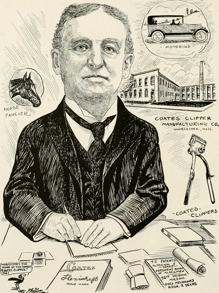 An illustration from Men of Worcester in caricature ;, 1917, leaf 173
