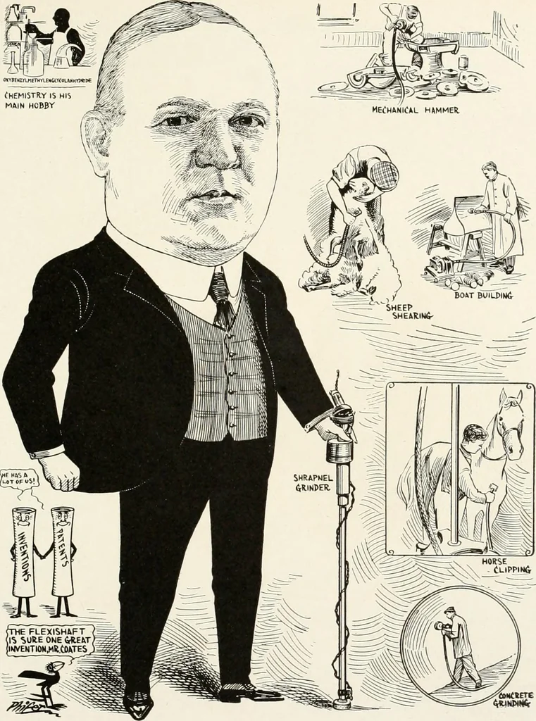 An illustration from Men of Worcester in caricature ;, 1917, leaf 174