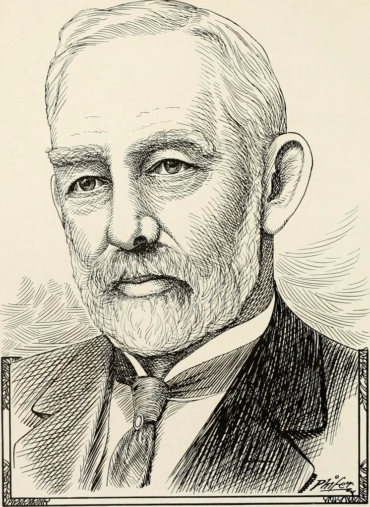 An illustration from Men of Worcester in caricature ;, 1917, leaf 19