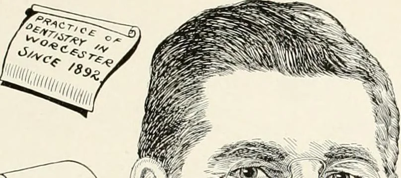 An illustration from Men of Worcester in caricature ;, 1917, leaf 190