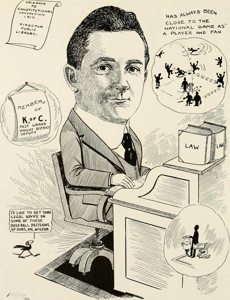 An illustration from Men of Worcester in caricature ;, 1917, leaf 223