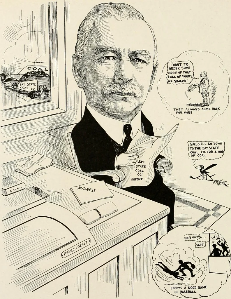An illustration from Men of Worcester in caricature ;, 1917, leaf 227