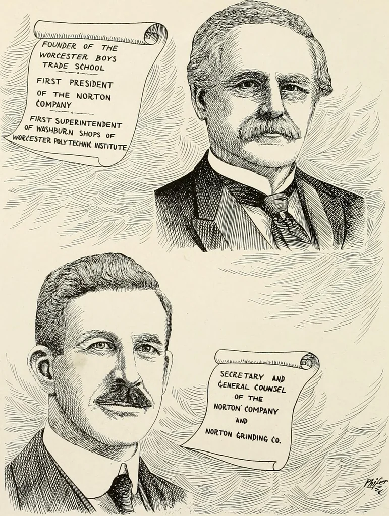 An illustration from Men of Worcester in caricature ;, 1917, leaf 23