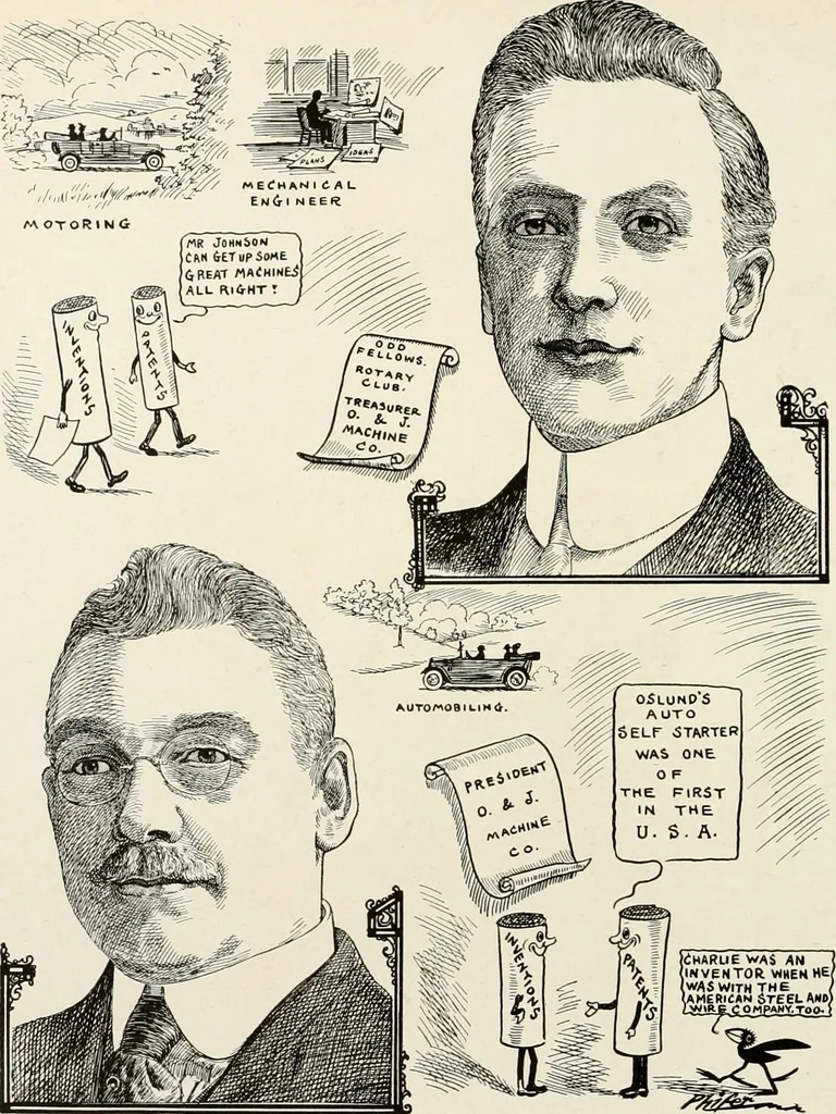 An illustration from Men of Worcester in caricature ;, 1917, leaf 271