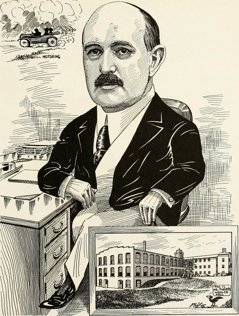 An illustration from Men of Worcester in caricature ;, 1917, leaf 276