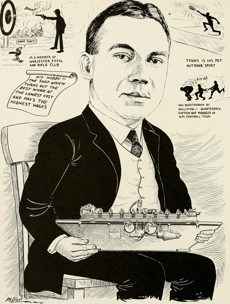 An illustration from Men of Worcester in caricature ;, 1917, leaf 29