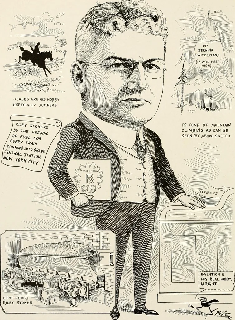 An illustration from Men of Worcester in caricature ;, 1917, leaf 35