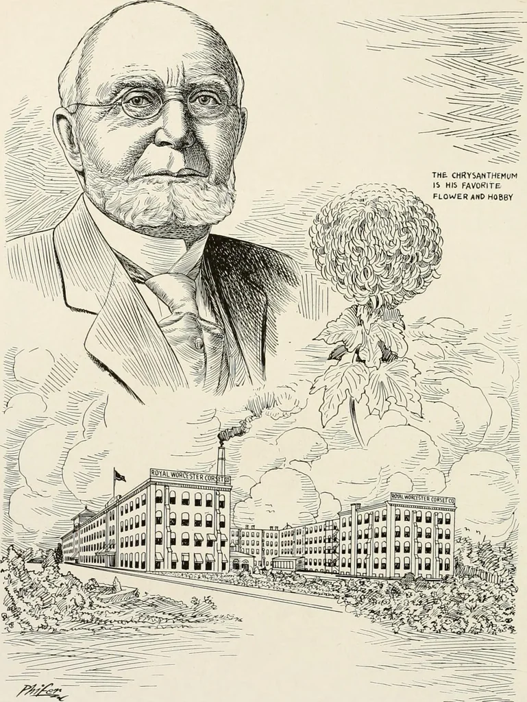 An illustration from Men of Worcester in caricature ;, 1917, leaf 53