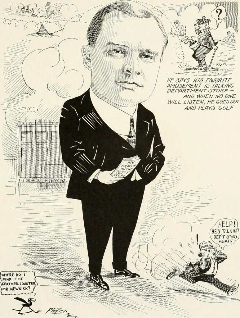 An illustration from Men of Worcester in caricature ;, 1917, leaf 62