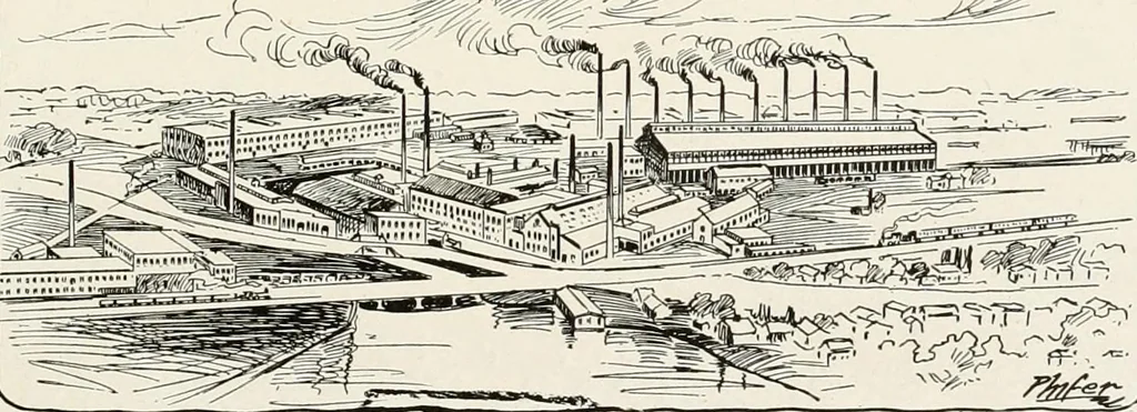 An illustration from Men of Worcester in caricature ;, 1917, leaf 98