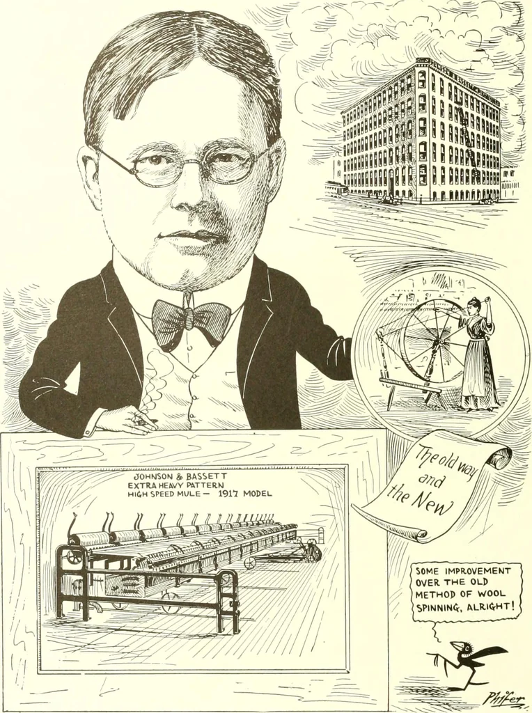 An illustration from Men of Worcester in caricature ;, 1917, leaf 105