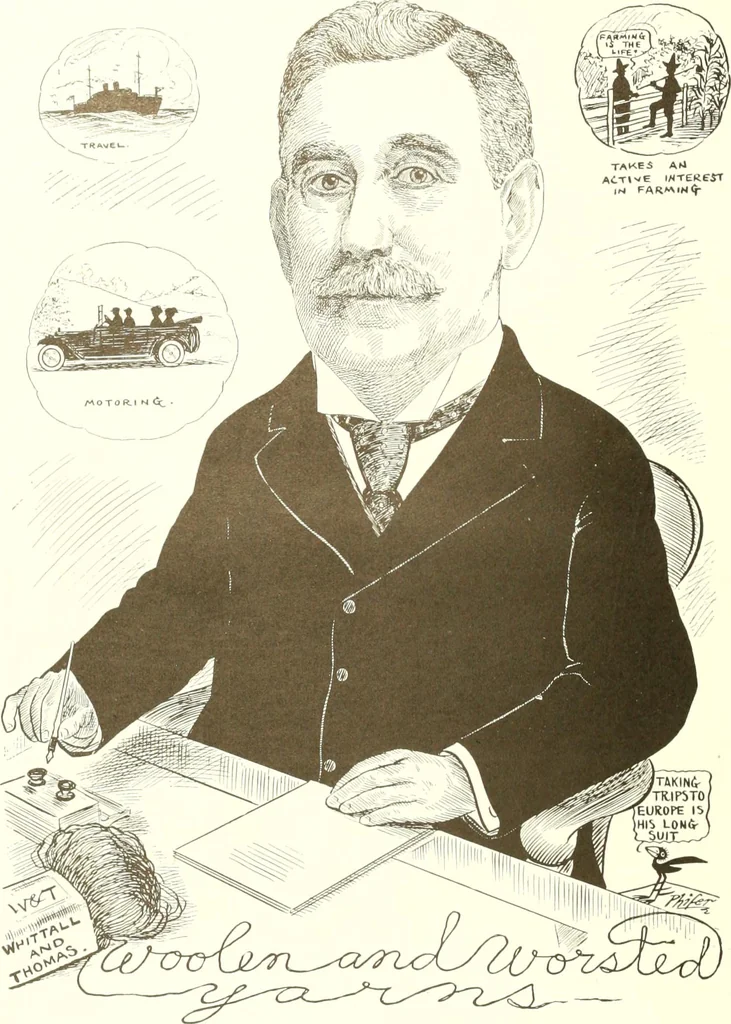 An illustration from Men of Worcester in caricature ;, 1917, leaf 15