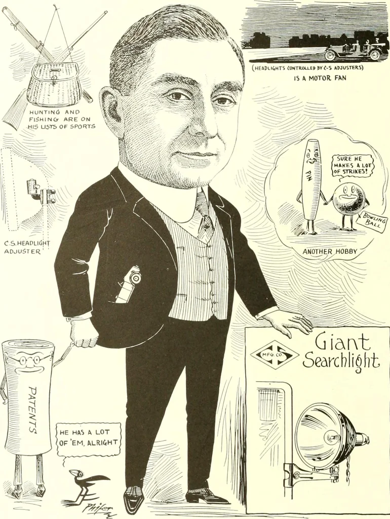 An illustration from Men of Worcester in caricature ;, 1917, leaf 155