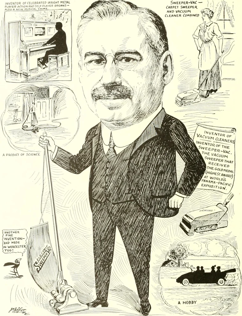 An illustration from Men of Worcester in caricature ;, 1917, leaf 163