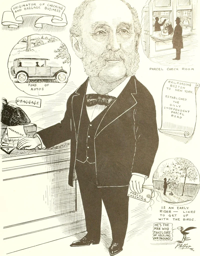 An illustration from Men of Worcester in caricature ;, 1917, leaf 168