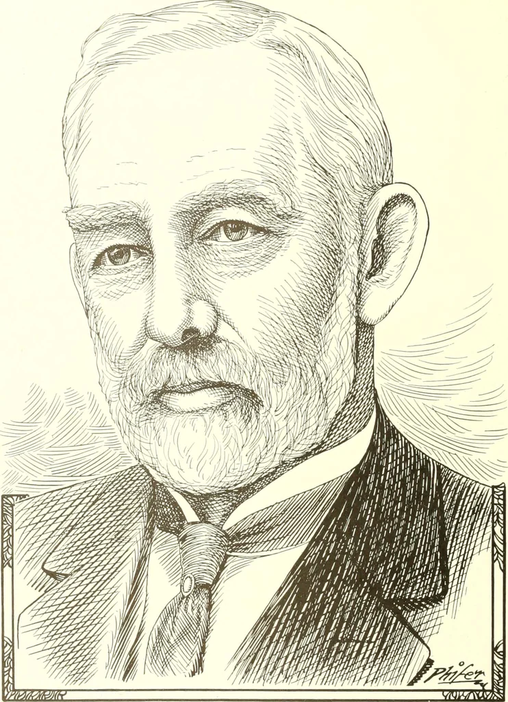 An illustration from Men of Worcester in caricature ;, 1917, leaf 19