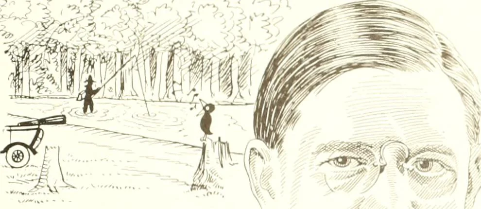 An illustration from Men of Worcester in caricature ;, 1917, leaf 210