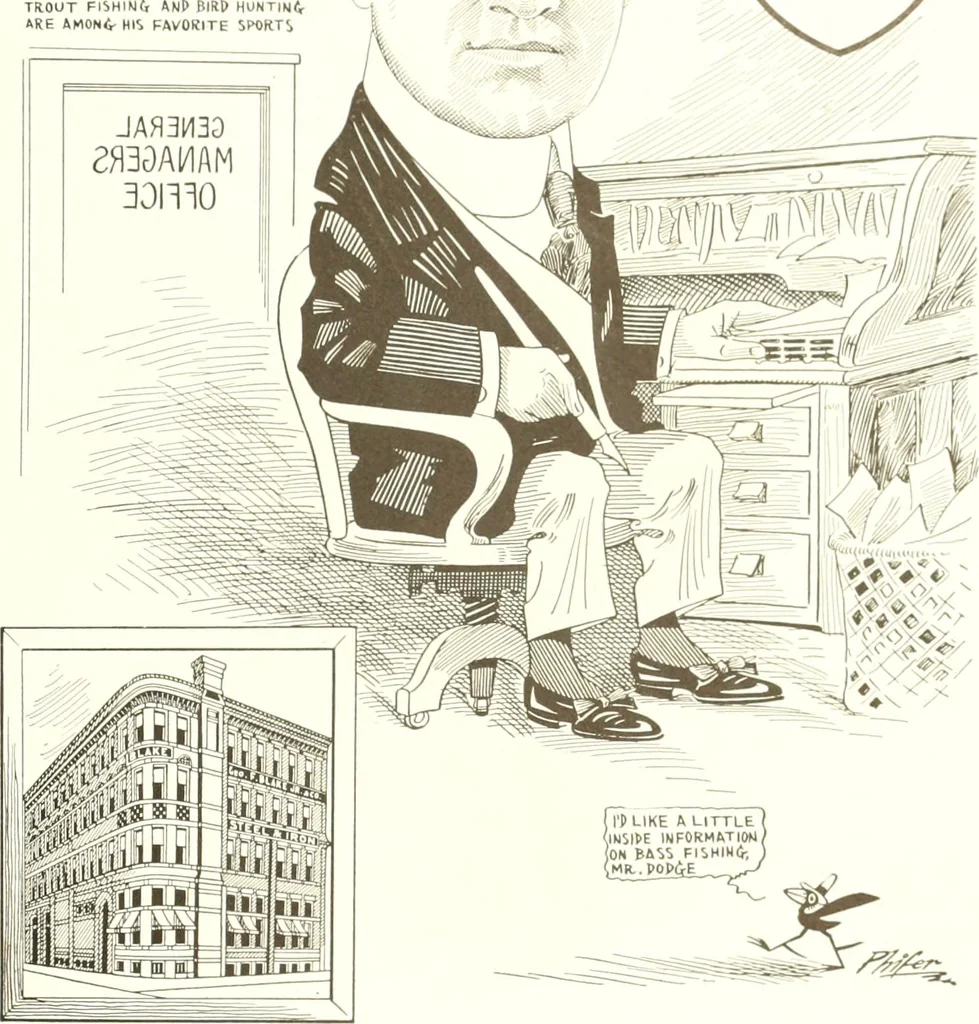 An illustration from Men of Worcester in caricature ;, 1917, leaf 210