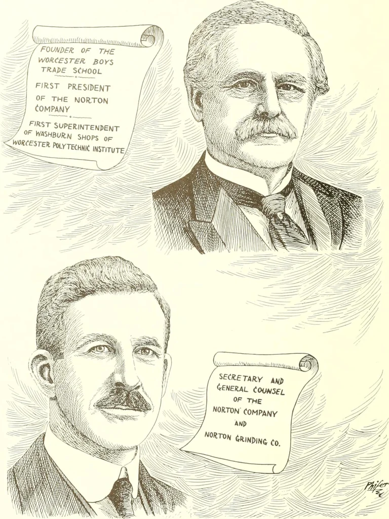 An illustration from Men of Worcester in caricature ;, 1917, leaf 23