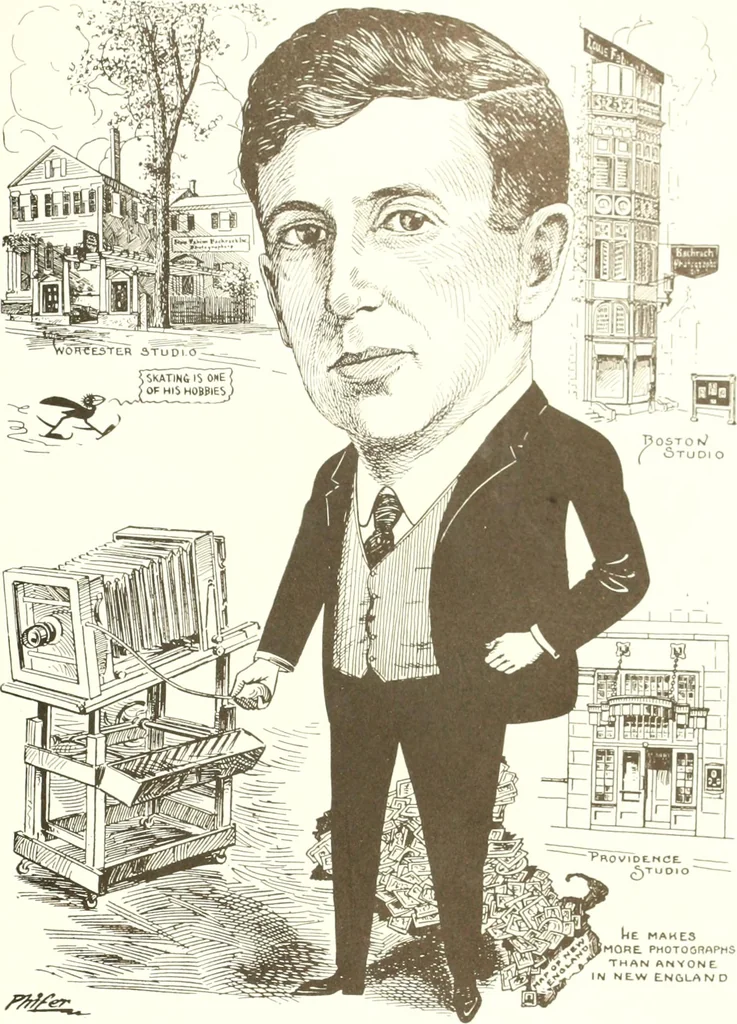 An illustration from Men of Worcester in caricature ;, 1917, leaf 230