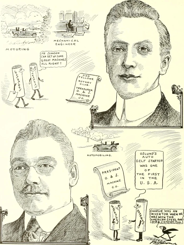 An illustration from Men of Worcester in caricature ;, 1917, leaf 271