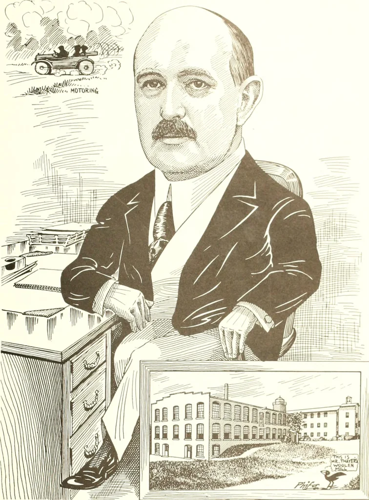 An illustration from Men of Worcester in caricature ;, 1917, leaf 276