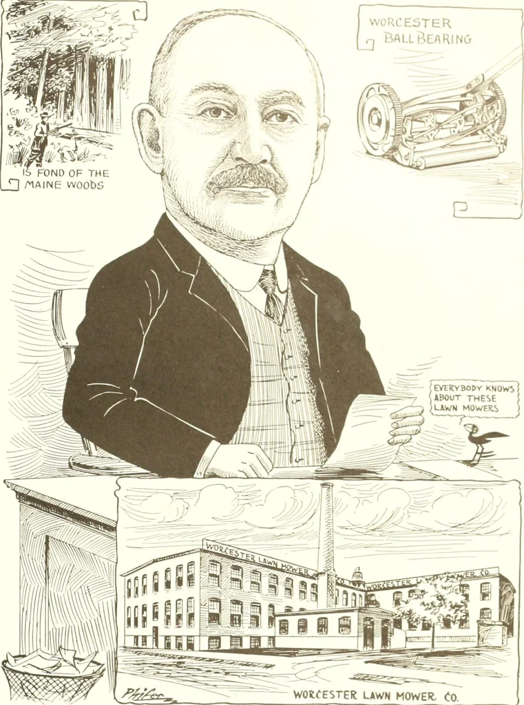 An illustration from Men of Worcester in caricature ;, 1917, leaf 282