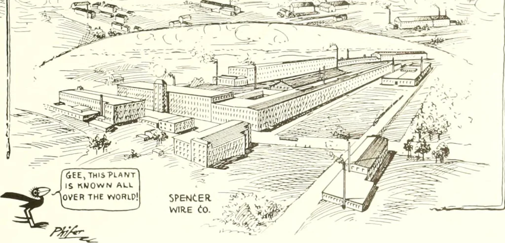 An illustration from Men of Worcester in caricature ;, 1917, leaf 50
