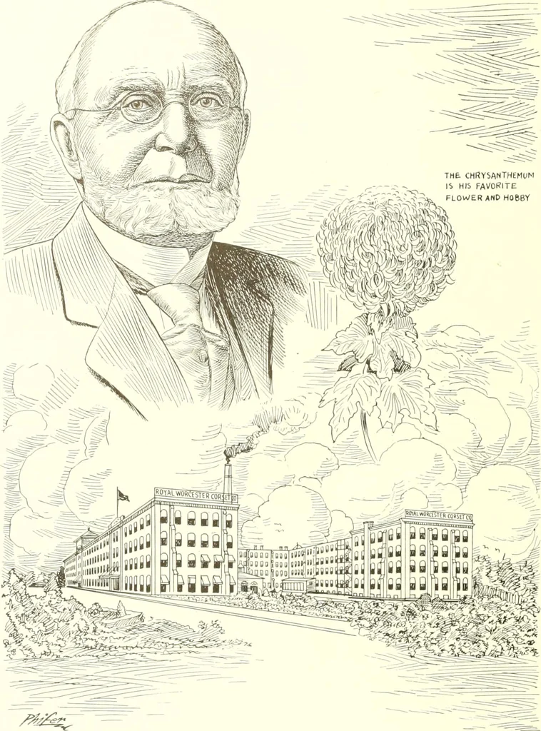 An illustration from Men of Worcester in caricature ;, 1917, leaf 53