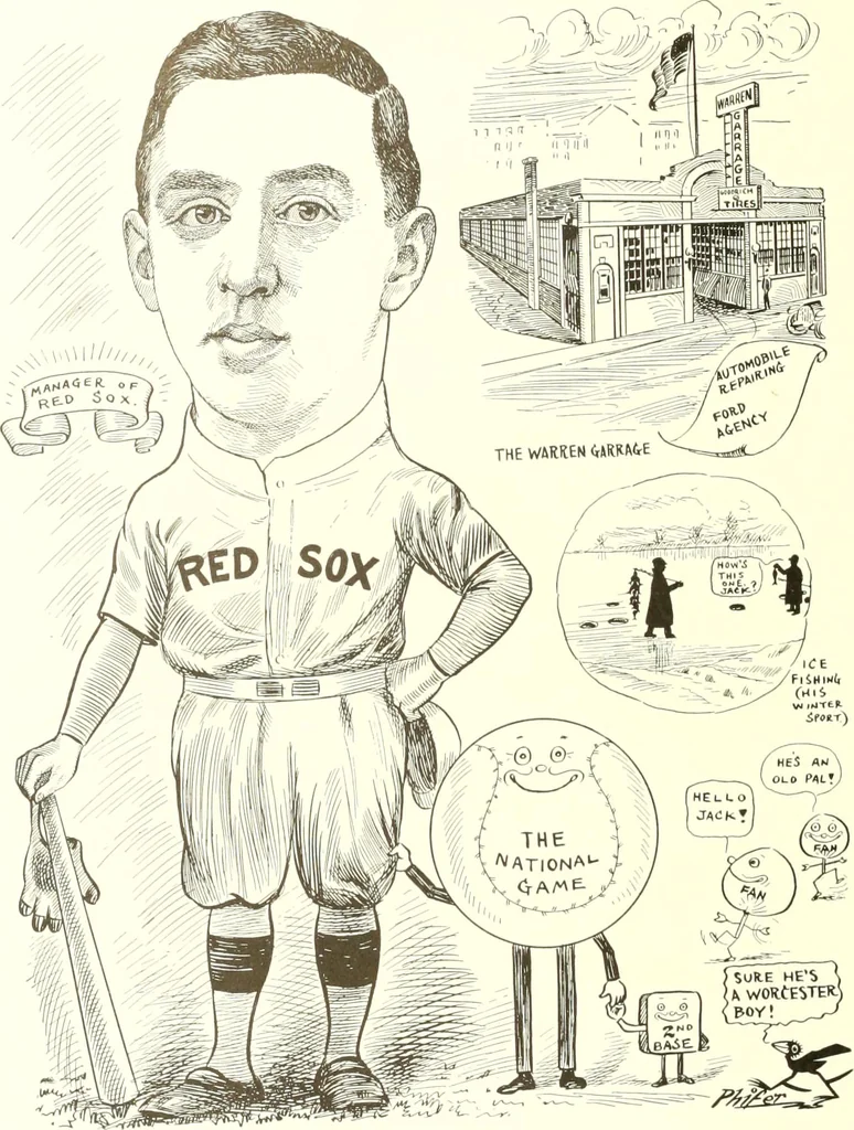 An illustration from Men of Worcester in caricature ;, 1917, leaf 59