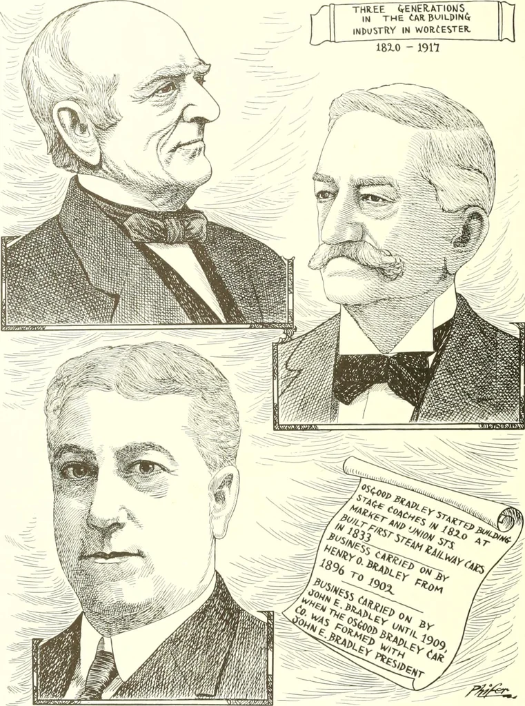 An illustration from Men of Worcester in caricature ;, 1917, leaf 65
