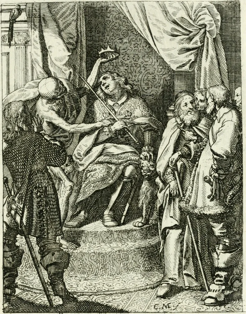An illustration from Die menschliche Sterblichkeit unter dem Titel Todten-Tanz, in LXI. Original-Kupfern, 1759, leaf 62