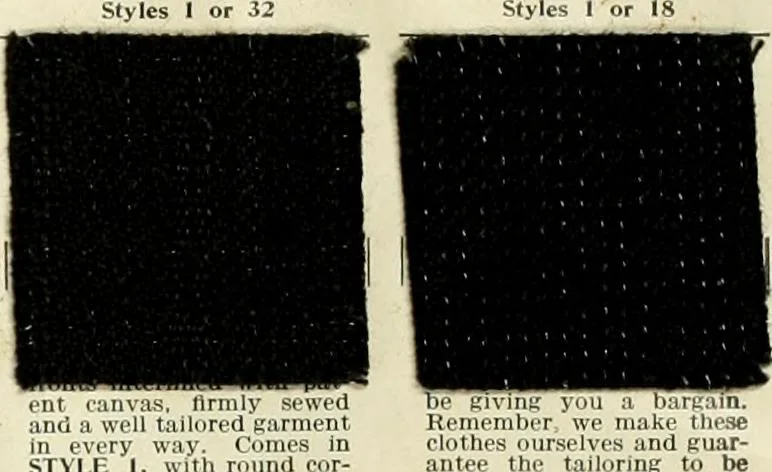 An illustration from Men's ready made clothing : sample book 89F., 1906, leaf 10