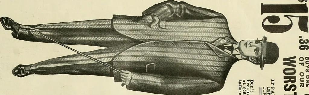 An illustration from Men's ready made clothing : sample book 89F., 1906, leaf 14