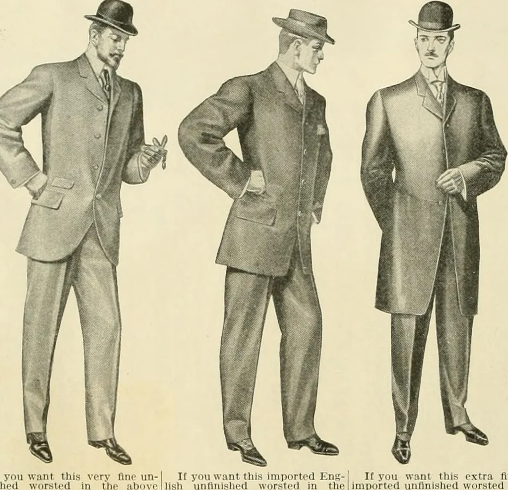 An illustration from Men's ready made clothing : sample book 89F., 1906, leaf 15